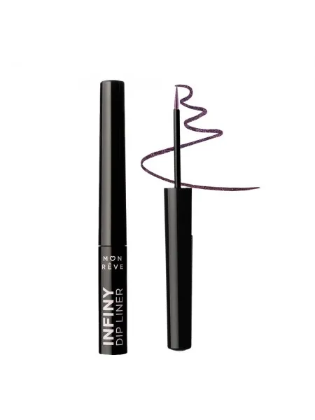 Mon Reve Infiny Dip Liner - Αδιάβροχο Υγρό Eyeliner Μεγάλης Διάρκειας 2ml #03 Funky Eggplant