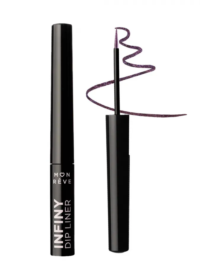 Mon Reve Infiny Dip Liner - Αδιάβροχο Υγρό Eyeliner Μεγάλης Διάρκειας 2ml #03 Funky Eggplant