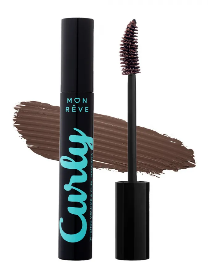 Mon Reve Curly Mascara - Μάσκαρα για Μήκος, Καμπύλη & Όγκο 12ml #02 Real Brown