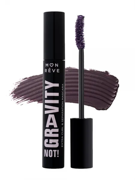 Mon Reve Gravity Not! Mascara - Μάσκαρα για Έντονο Όγκο & Διαχωρισμό 12ml #03 Deep Plum