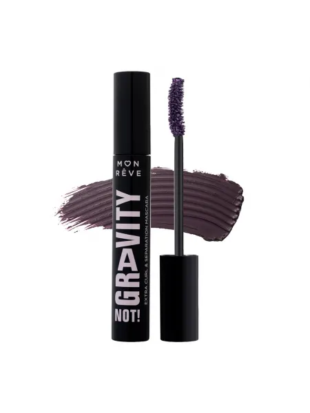 Mon Reve Gravity Not! Mascara - Μάσκαρα για Έντονο Όγκο & Διαχωρισμό 12ml #03 Deep Plum