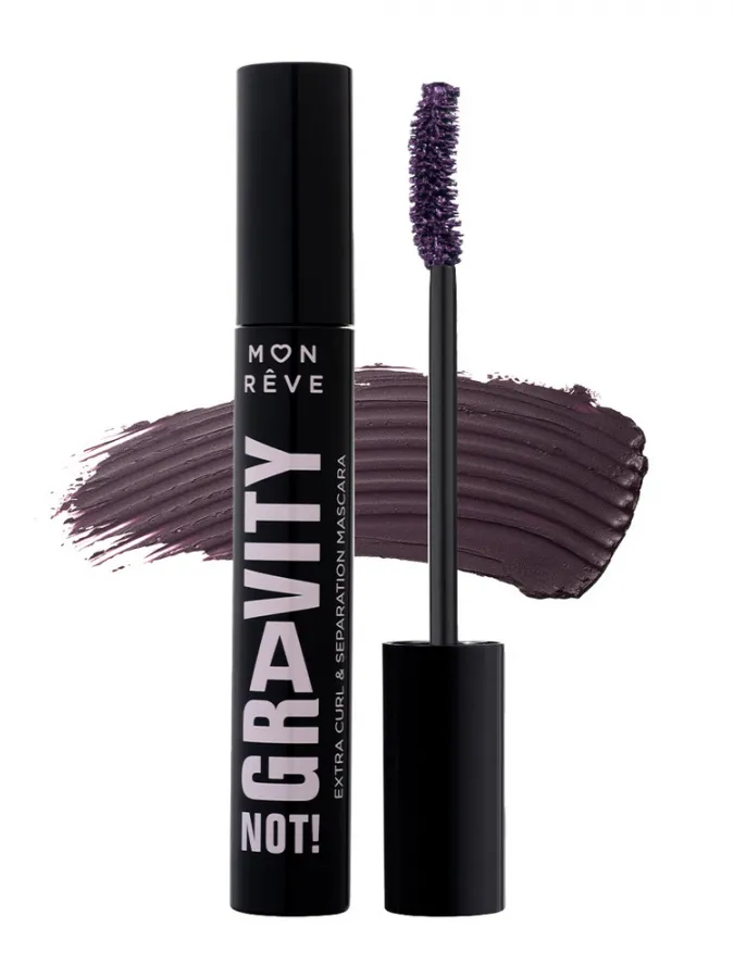 Mon Reve Gravity Not! Mascara - Μάσκαρα για Έντονο Όγκο & Διαχωρισμό 12ml #03 Deep Plum