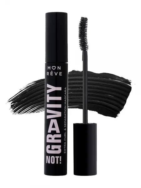 Mon Reve Gravity Not! Mascara - Μάσκαρα για Έντονο Όγκο & Διαχωρισμό 12ml #01 Black