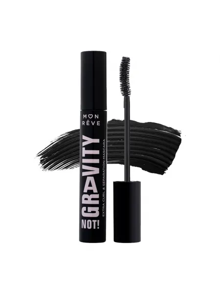 Mon Reve Gravity Not! Mascara - Μάσκαρα για Έντονο Όγκο & Διαχωρισμό 12ml #01 Black