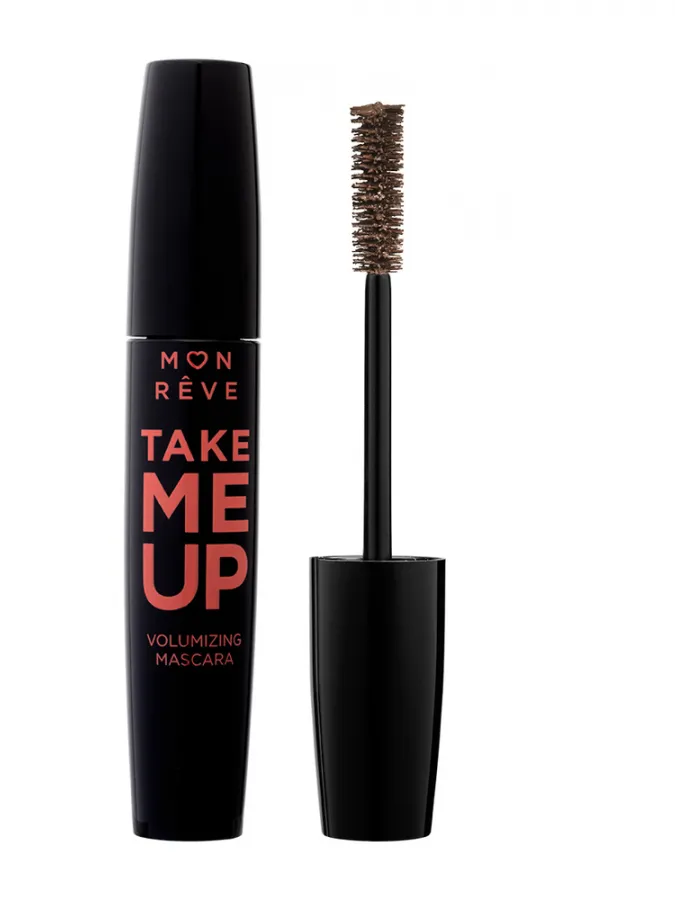 Mon Reve Take Me Up Mascara - Μάσκαρα για Όγκο & Μήκος 11ml #02 Real Brown