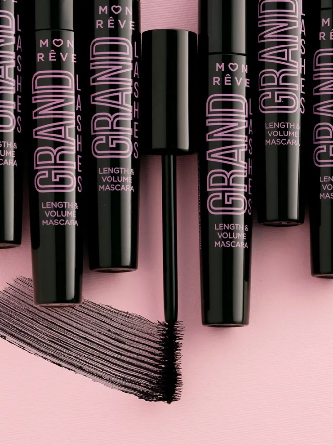 Mon Reve Grand Lashes Mascara - Μάσκαρα για Μήκος & Όγκο 12ml #01 Black