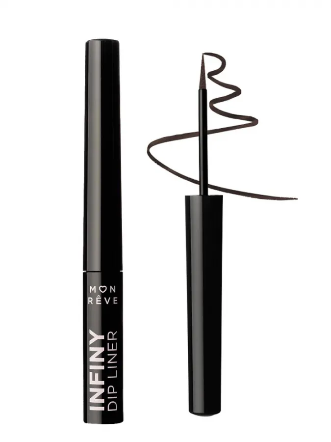 Mon Reve Infiny Dip Liner - Αδιάβροχο Υγρό Eyeliner Μεγάλης Διάρκειας 2ml #13 Brown Black