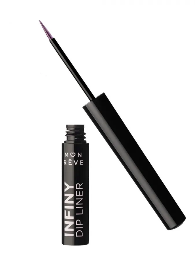 Mon Reve Infiny Dip Liner - Αδιάβροχο Υγρό Eyeliner Μεγάλης Διάρκειας 2ml #03 Funky Eggplant