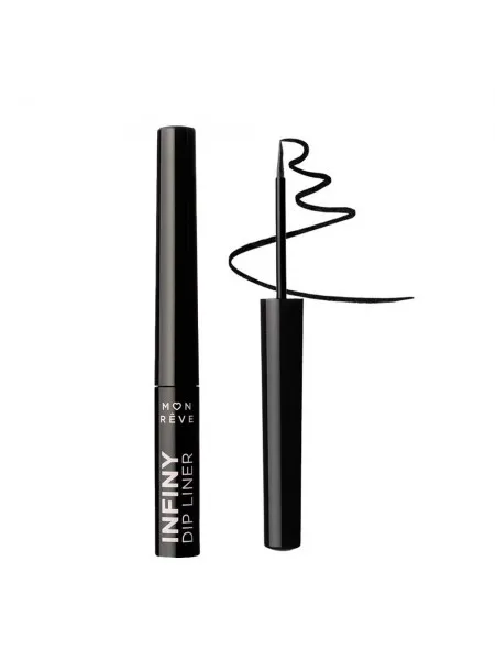Mon Reve Infiny Dip Liner - Αδιάβροχο Υγρό Eyeliner Μεγάλης Διάρκειας 2ml #01 Black
