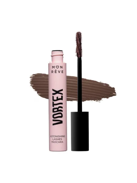 Mon Reve Vortex Mascara - Μάσκαρα για Έντονο Όγκο & Απόλυτο Διαχωρισμό 12ml #02 Real Brown
