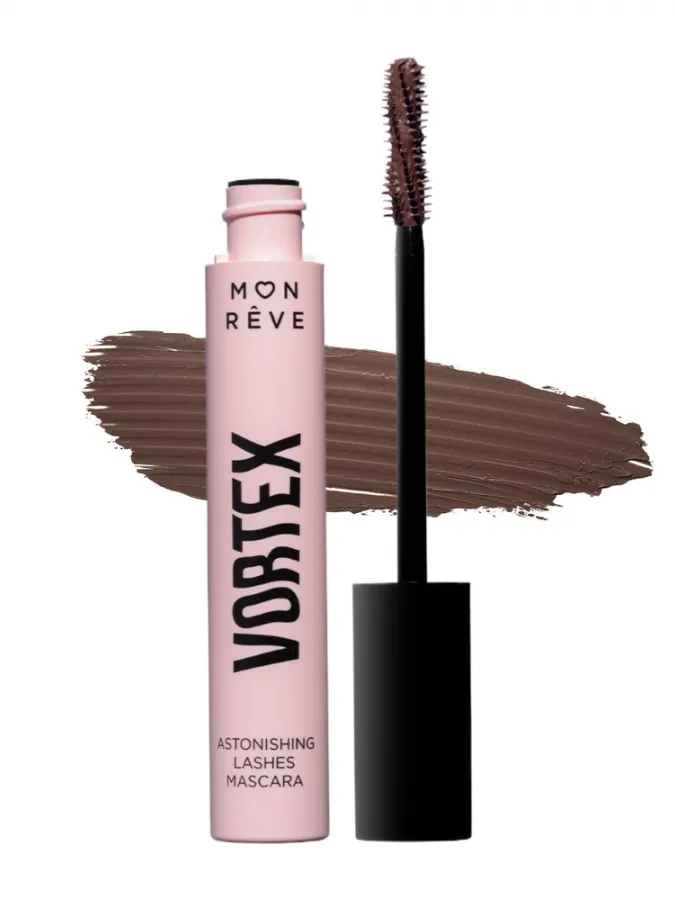 Mon Reve Vortex Mascara - Μάσκαρα για Έντονο Όγκο & Απόλυτο Διαχωρισμό 12ml #02 Real Brown