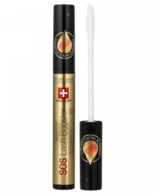 Eveline SOS Lash Booster 5in1 Eyelash Serum με Έλαιο Argan 10ml – Ορός Ανάπτυξης & Όγκου Βλεφαρίδων και Βάση Μάσκαρας