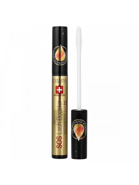 Eveline SOS Lash Booster 5in1 Eyelash Serum με Έλαιο Argan 10ml – Ορός Ανάπτυξης & Όγκου Βλεφαρίδων και Βάση Μάσκαρας
