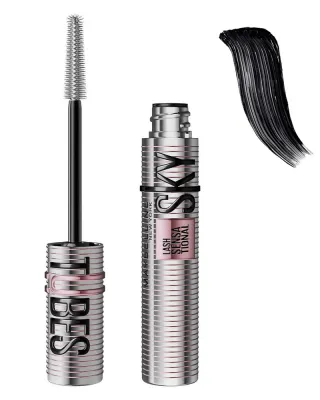Maybelline Lash Sensational Sky Tubes Tubing Μάσκαρα για Μήκος 24H – Very Black