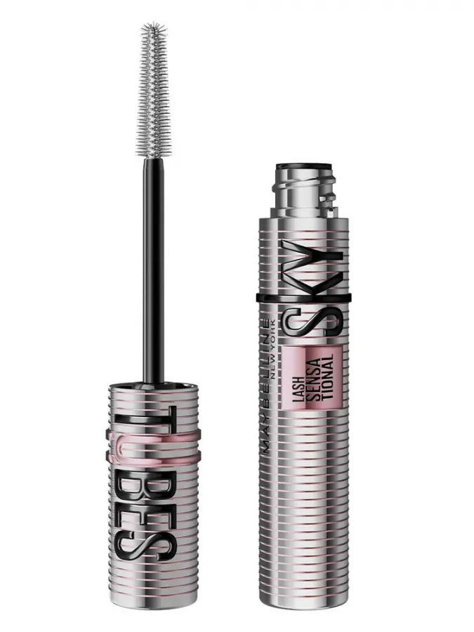 Maybelline Lash Sensational Sky Tubes Tubing Μάσκαρα για Μήκος 24H – Very Black
