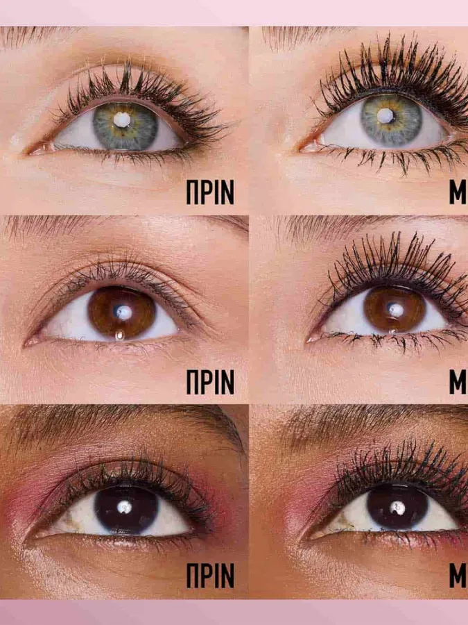 Maybelline Lash Sensational Sky Tubes Tubing Μάσκαρα για Μήκος 24H – Very Black