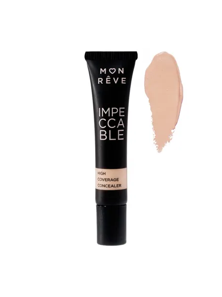 Mon Reve Impeccable Concealer 8ml - Υψηλή Κάλυψη Χωρίς Ατέλειες #101
