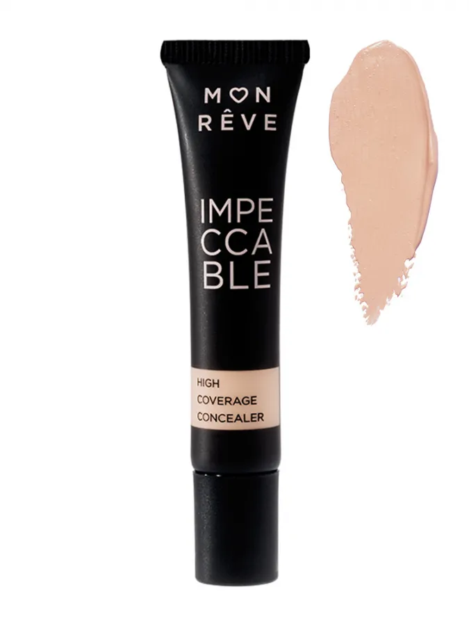 Mon Reve Impeccable Concealer 8ml - Υψηλή Κάλυψη Χωρίς Ατέλειες #101