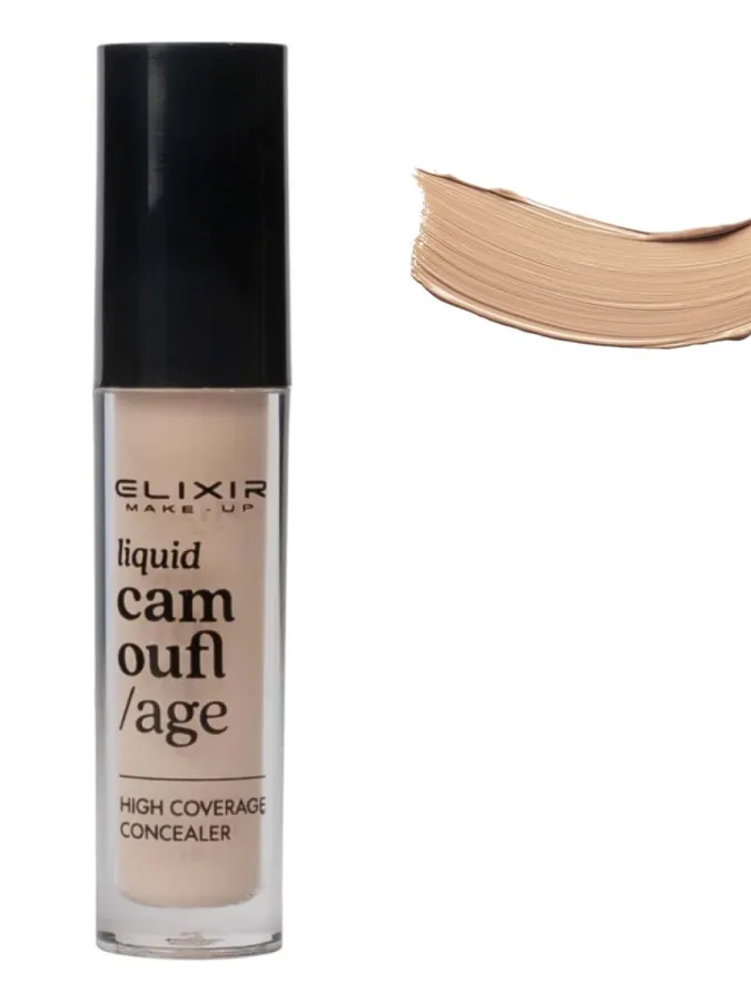 Elixir Liquid Camouflage Concealer – Υγρό Κονσίλερ Υψηλής Κάλυψης #383-04 Φυσικό Μπεζ