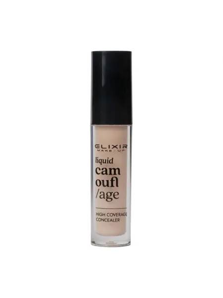 Elixir Liquid Camouflage Concealer – Υγρό Κονσίλερ Υψηλής Κάλυψης #383-04 Φυσικό Μπεζ