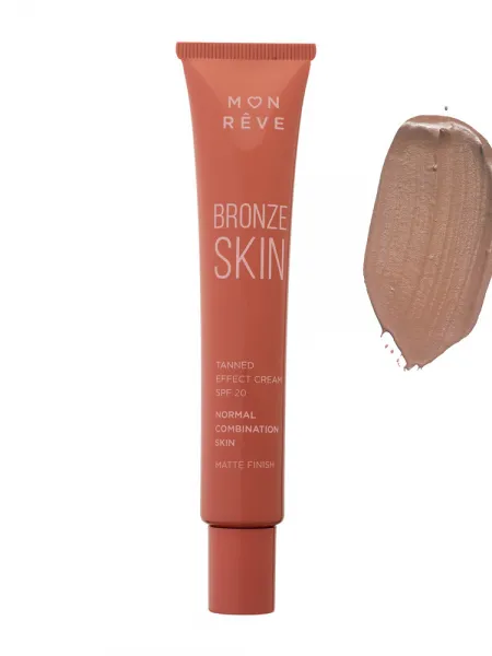 Mon Reve Bronze Skin Combination Skin SPF20 30ml - Υγρό Bronzer για Φυσική Ηλιοκαμένη Όψη & Ματ Αποτέλεσμα – #102