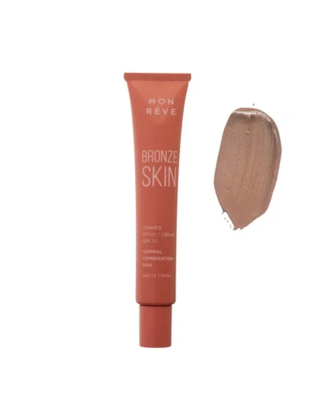 Mon Reve Bronze Skin Combination Skin SPF20 30ml - Υγρό Bronzer για Φυσική Ηλιοκαμένη Όψη & Ματ Αποτέλεσμα – #102