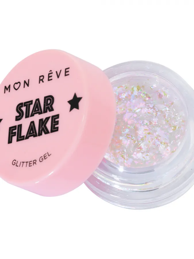 Mon Reve Starflake Glitter Gel - Gel Πολλαπλών Χρήσεων για Έντονη Λάμψη 4gr #01 MERMAID