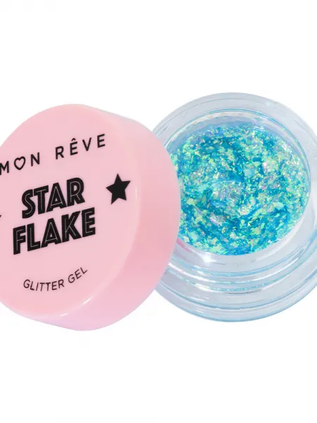 Mon Reve Starflake Glitter Gel - Gel Πολλαπλών Χρήσεων για Έντονη Λάμψη 4gr #02 HONEYMOON