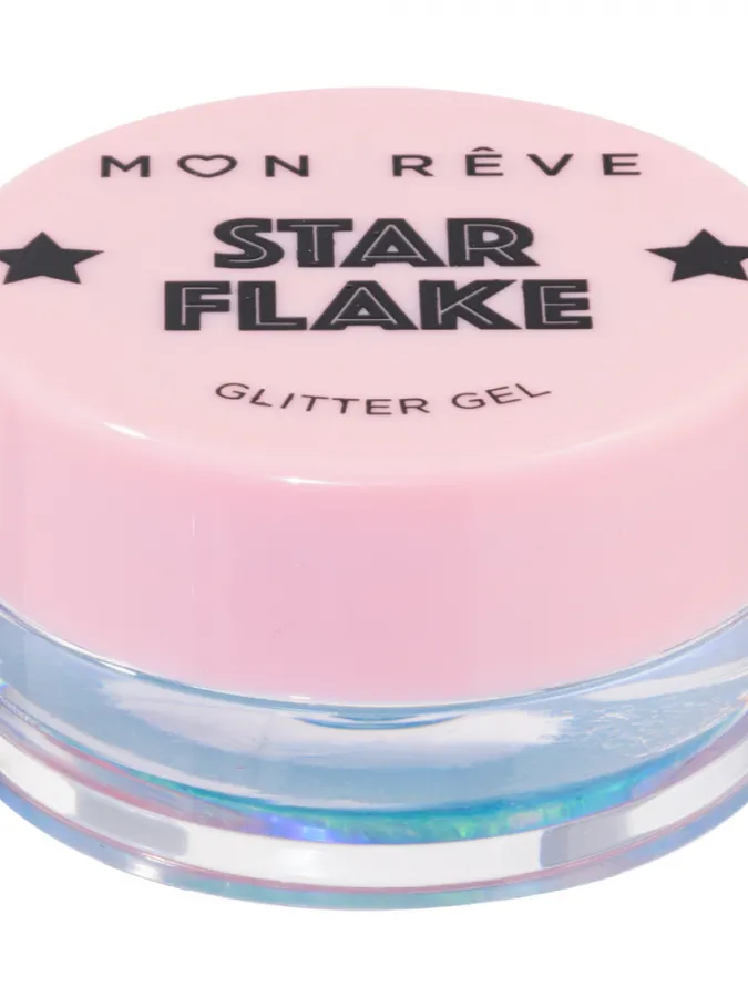 Mon Reve Starflake Glitter Gel - Gel Πολλαπλών Χρήσεων για Έντονη Λάμψη 4gr #02 HONEYMOON