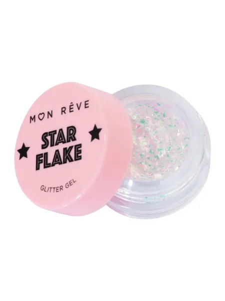 Mon Reve Starflake Glitter Gel - Gel Πολλαπλών Χρήσεων για Έντονη Λάμψη 4gr #03 SAND DUNE