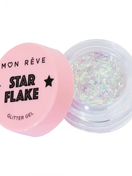 Mon Reve Starflake Glitter Gel - Gel Πολλαπλών Χρήσεων για Έντονη Λάμψη 4gr #04 FIREFLY