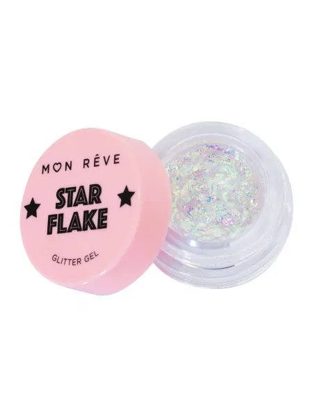 Mon Reve Starflake Glitter Gel - Gel Πολλαπλών Χρήσεων για Έντονη Λάμψη 4gr #04 FIREFLY