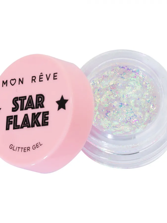 Mon Reve Starflake Glitter Gel - Gel Πολλαπλών Χρήσεων για Έντονη Λάμψη 4gr #04 FIREFLY