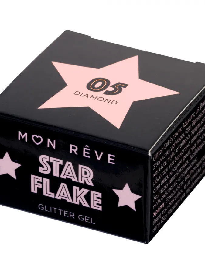 Mon Reve Starflake Glitter Gel - Gel Πολλαπλών Χρήσεων για Έντονη Λάμψη 4gr #05 DIAMOND