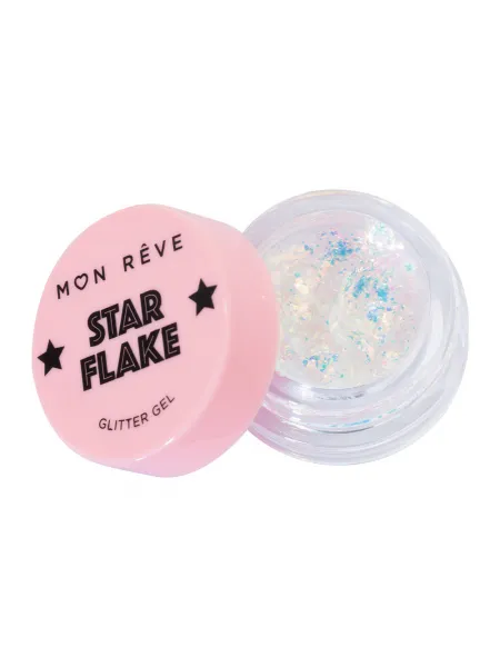 Mon Reve Starflake Glitter Gel - Gel Πολλαπλών Χρήσεων για Έντονη Λάμψη 4gr #05 DIAMOND