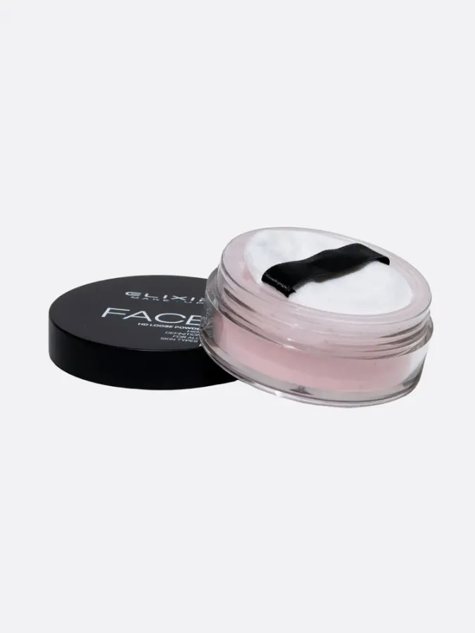 Elixir Face It HD Loose Powder - Πούδρα Baking & Λάμψης 18h – #382-001 (Pink)