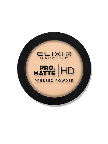 Elixir Πούδρα – PRO. MATTE Pressed Powder HD 9g – #207 (Light Brown)