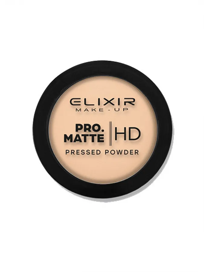 Elixir Πούδρα – PRO. MATTE Pressed Powder HD 9g – #207 (Light Brown)