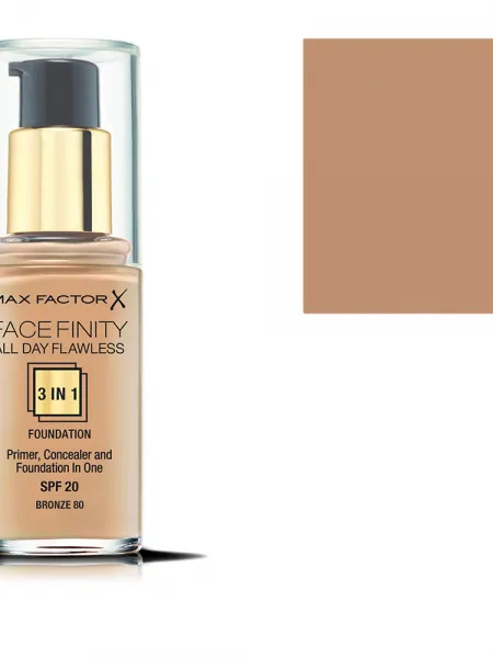 Max Factor Facefinity 3 in 1 Foundation SPF20 30ml  (80 Bronze)