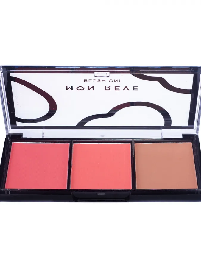 Mon Reve Blush On! - Τριπλή Παλέτα Ρουζ 9.9gr #01 Peachy