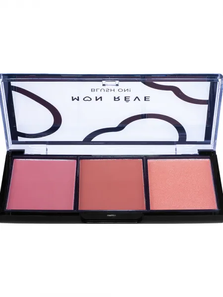 Mon Reve Blush On! - Τριπλή Παλέτα Ρουζ 9.9gr #02 Earthy
