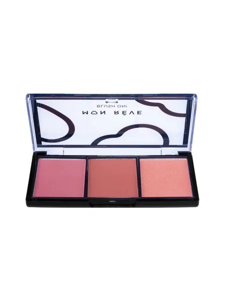 Mon Reve Blush On! - Τριπλή Παλέτα Ρουζ 9.9gr #02 Earthy