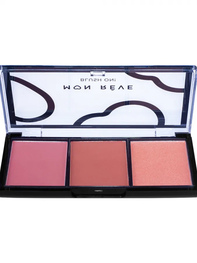 Mon Reve Blush On! - Τριπλή Παλέτα Ρουζ 9.9gr #02 Earthy