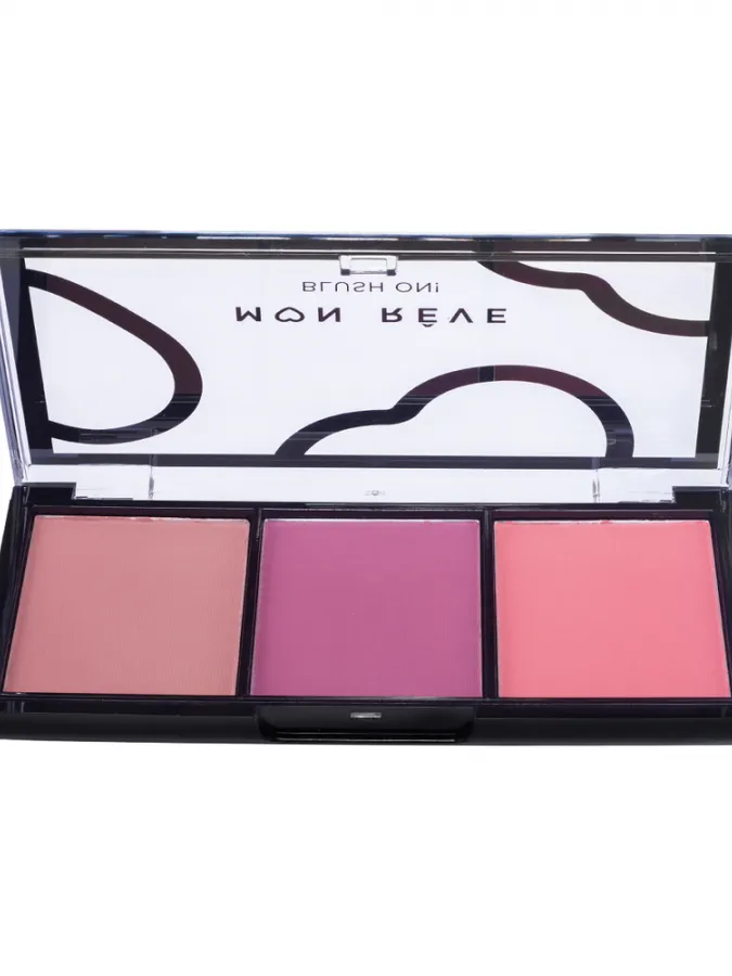 Mon Reve Blush On! - Τριπλή Παλέτα Ρουζ 9.9gr #03 Plum