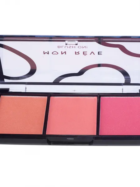Mon Reve Blush On! - Τριπλή Παλέτα Ρουζ 9.9gr #04 Pink