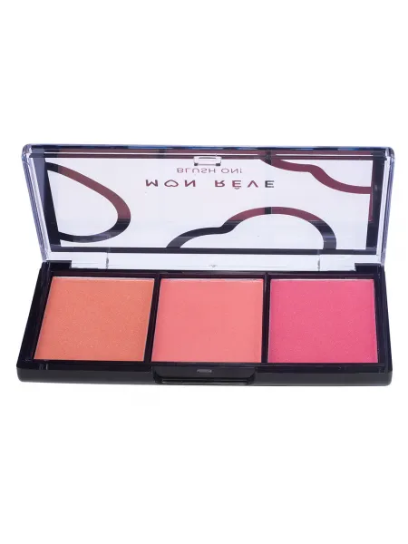 Mon Reve Blush On! - Τριπλή Παλέτα Ρουζ 9.9gr #04 Pink