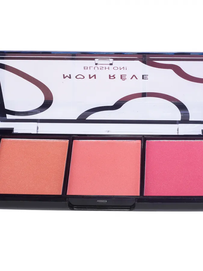 Mon Reve Blush On! - Τριπλή Παλέτα Ρουζ 9.9gr #04 Pink