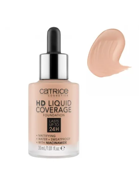 Catrice HD Liquid Coverage Liquid Make Up Foundation 30ml #020 Rose Beige