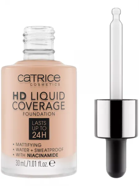 Catrice HD Liquid Coverage Liquid Make Up Foundation 30ml #020 Rose Beige