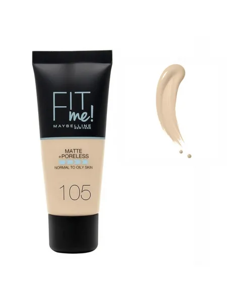 Maybelline Fit Me Matte + Poreless Foundation 30ml #105 Natural Ivory